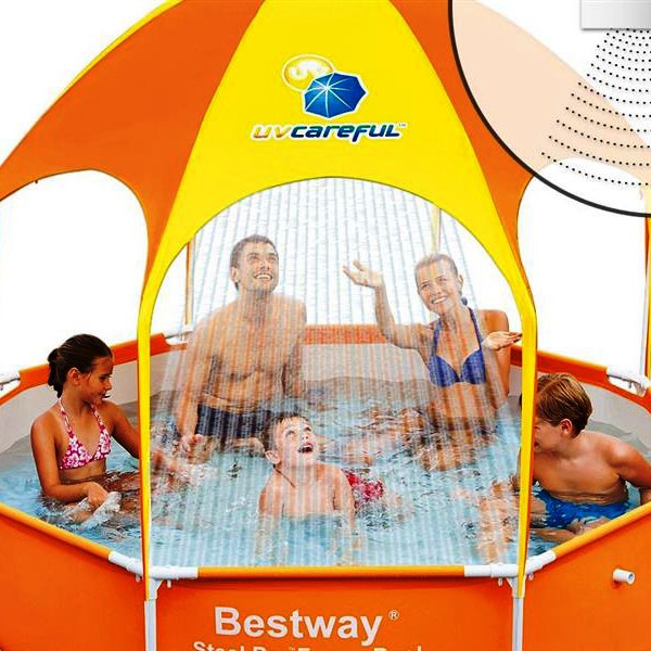 картинка Каркасный бассейн с навесом 244х51см, 1688л, Bestway, 56432 BW от магазина Лазалка