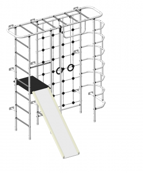 Детский спортивный комплекс ДСК "Пионер-С7С" белый-серый