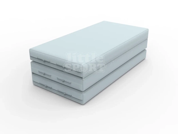 картинка Мат кожзам LittleSport (100х150х10см) складной в 3 сложения серый от магазина Лазалка