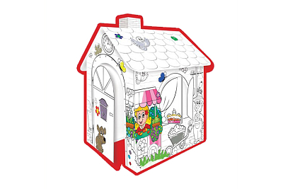 картинка Детский домик-раскраска Mochtoys 10721 от магазина БэбиСпорт