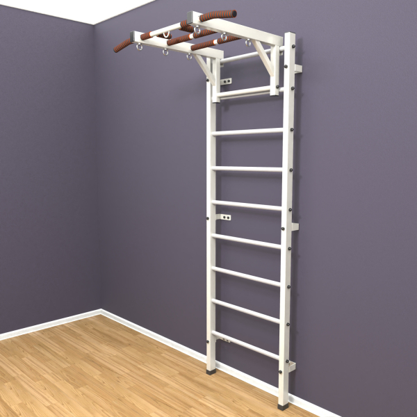 Шведская стенка «LittleSport» White Long белые ступени