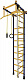 картинка Детский спортивный уголок ДСК "Лидер-1" Г-образный (Синий/Жёлтый, до 3,2 м., Широкий хват, ПВХ, ПВХ) от магазина БэбиСпорт