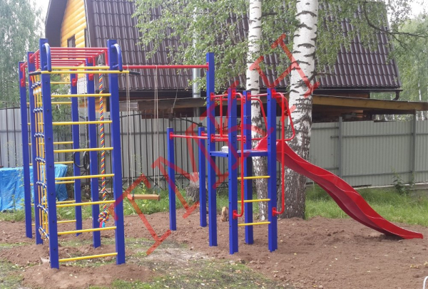 картинка Спортивный городок Пионер " Кадет" ( скат нерж. 2,8 м. по ГОСТу) от магазина Лазалка