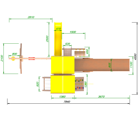 картинка Детская площадка "Оптимус" Стэйдж 1 AllSeasons от магазина Лазалка