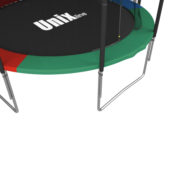 Батут с сеткой UNIX line Simple 8 ft (240 см) Color (Внутренняя сеть)