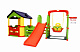 картинка Игровой комплекс "Мульти-Хаус" с горкой, качелями и баскетбольным кольцом Happy box (JM-804С) от магазина Лазалка