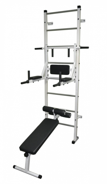 Шведская стенка "Пионер-КС" с разборным турником-брусьями (пристеночная)