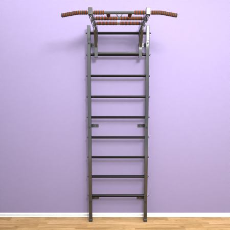 картинка Шведская стенка «LittleSport» Graphite Long черные ступени от магазина Лазалка